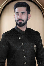 Joban Fashion Men's Black TR Kurta with Pyjama