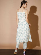 Myshka Women Multi-Floral Kurta & Trousers - Distacart