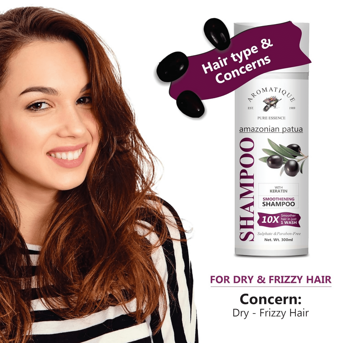 Aromatique Shampoo Patua & Keratin Hair Smoothening Shampoo