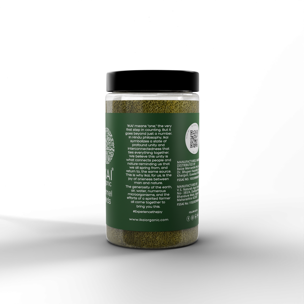 3 - Organic Fennel Seeds - 100g