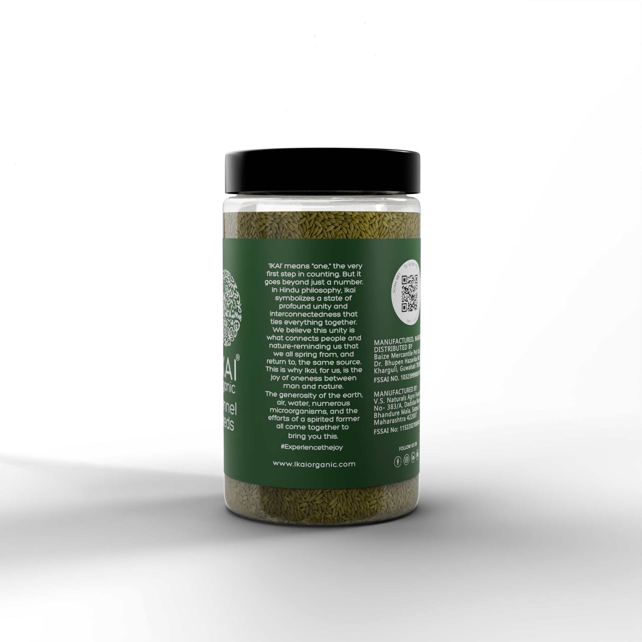 3 - Organic Fennel Seeds - 100g