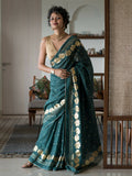 Suta Green Floral Cotton Blend Saree - Distacart
