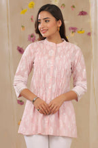 Juniper Women Lavender Cambric Printed A-Line Tunic - Distacart