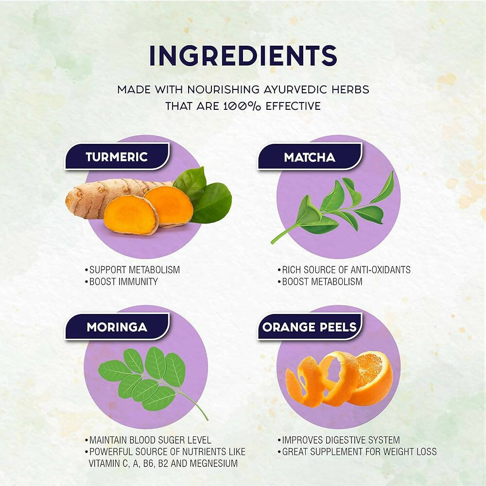 Care Turmeric Moringa-Matcha Superfood Herbal Tea Bags