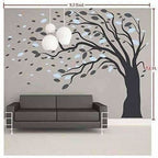 Beautiful Giant Large Tree for Living Room (9.3(L) Feet * 7.1(H) Feet) Wall Sticker