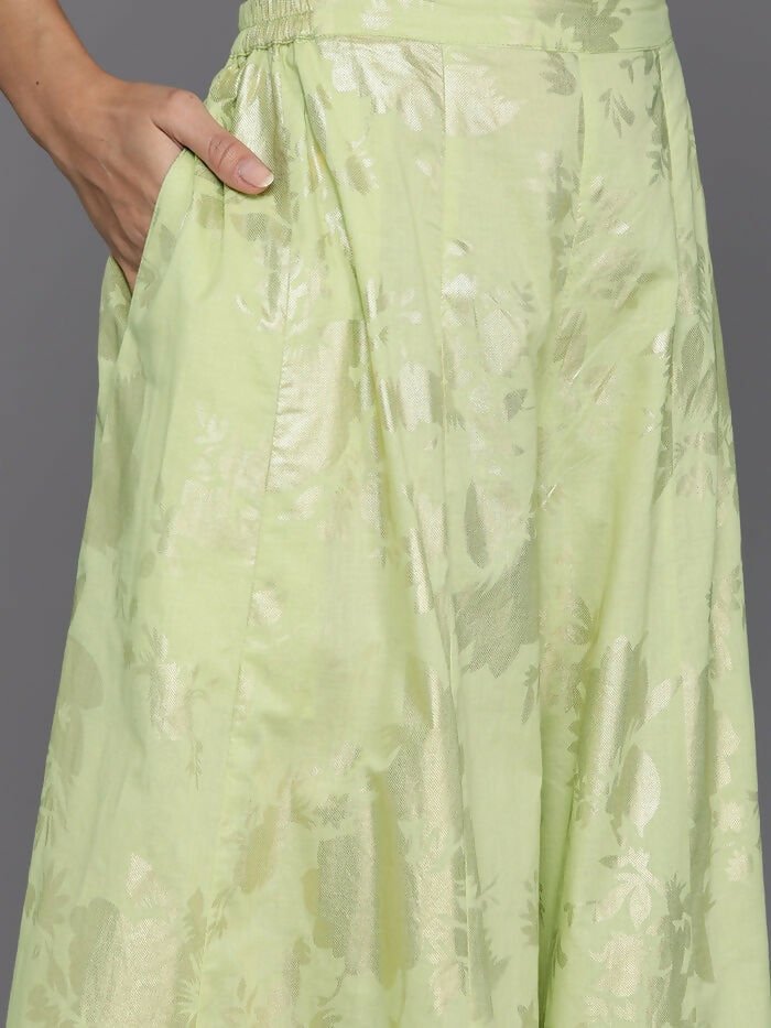Ahalyaa Women's Traditional Wear Co-ods - Green - Distacart