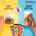 Bevzilla 25 Flavoured Coffee Sachets + Shaker - Distacart