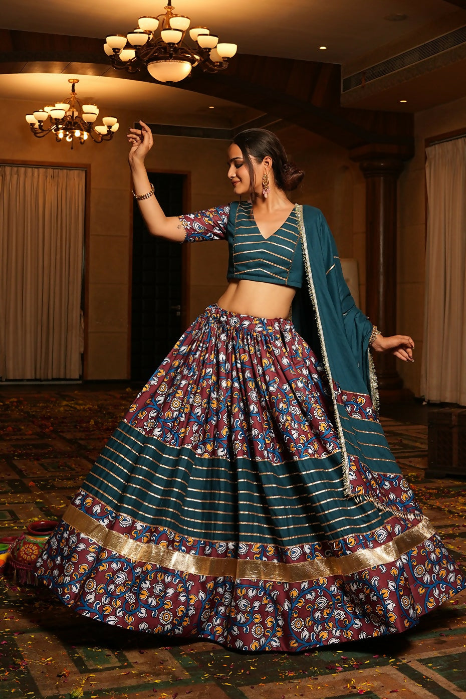 AI Fashion Rama Crepe Designer Navratri Wear Lehenga Choli Collection