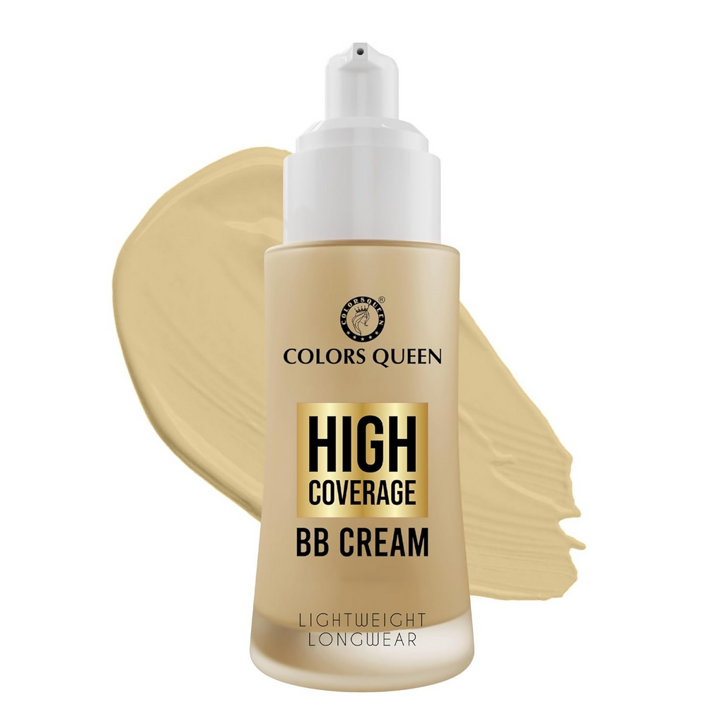 Colors Queen High Coverage BB Cream Foundation - Natural Beige