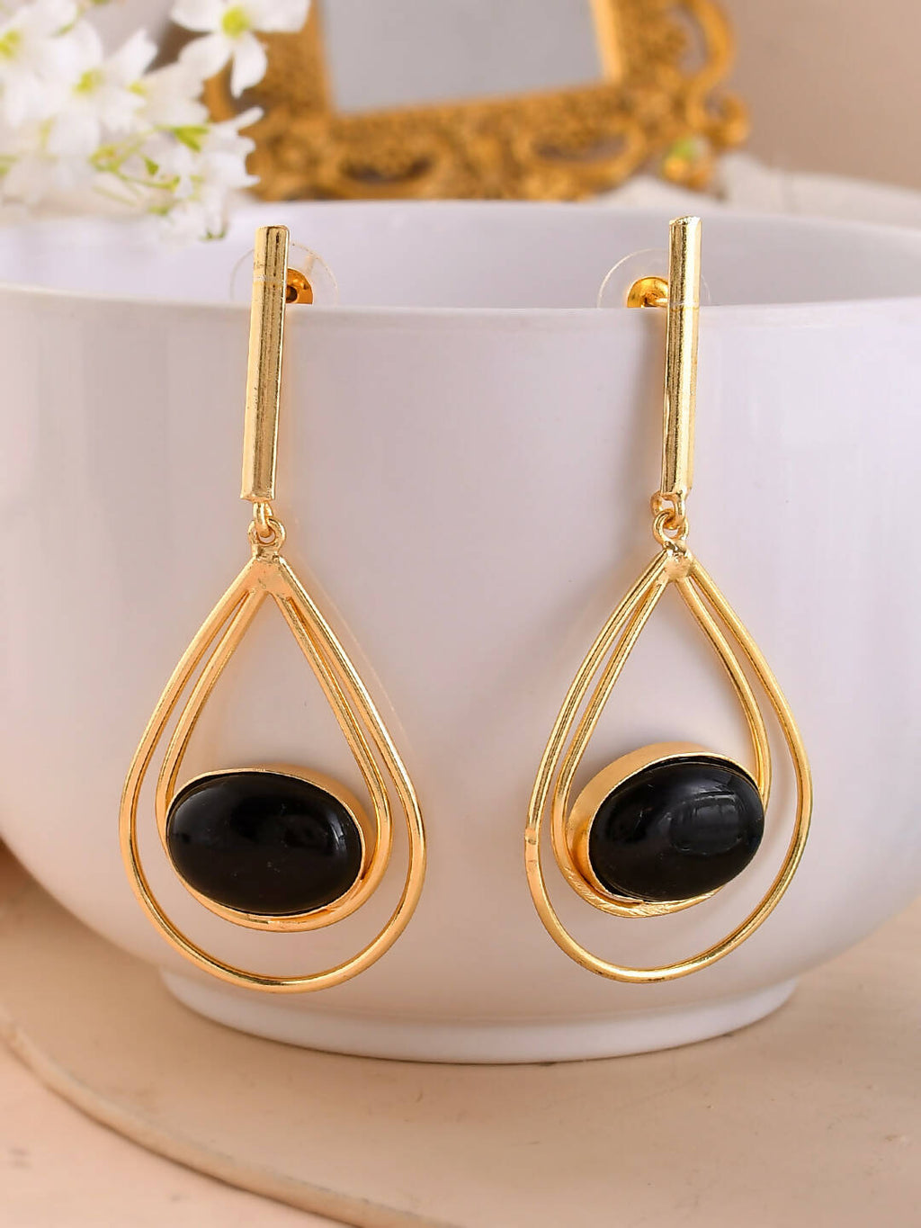 VOJ Women Gold Color stainless steel Earrings - Distacart