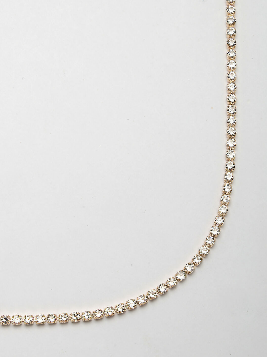 NVR Women's Gold-Polished AD-Studded Kamarbandh Waist Chain