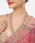 Jewel City Indian Elegant Gold Plated Stone Studded & Beaded Jewellery Set