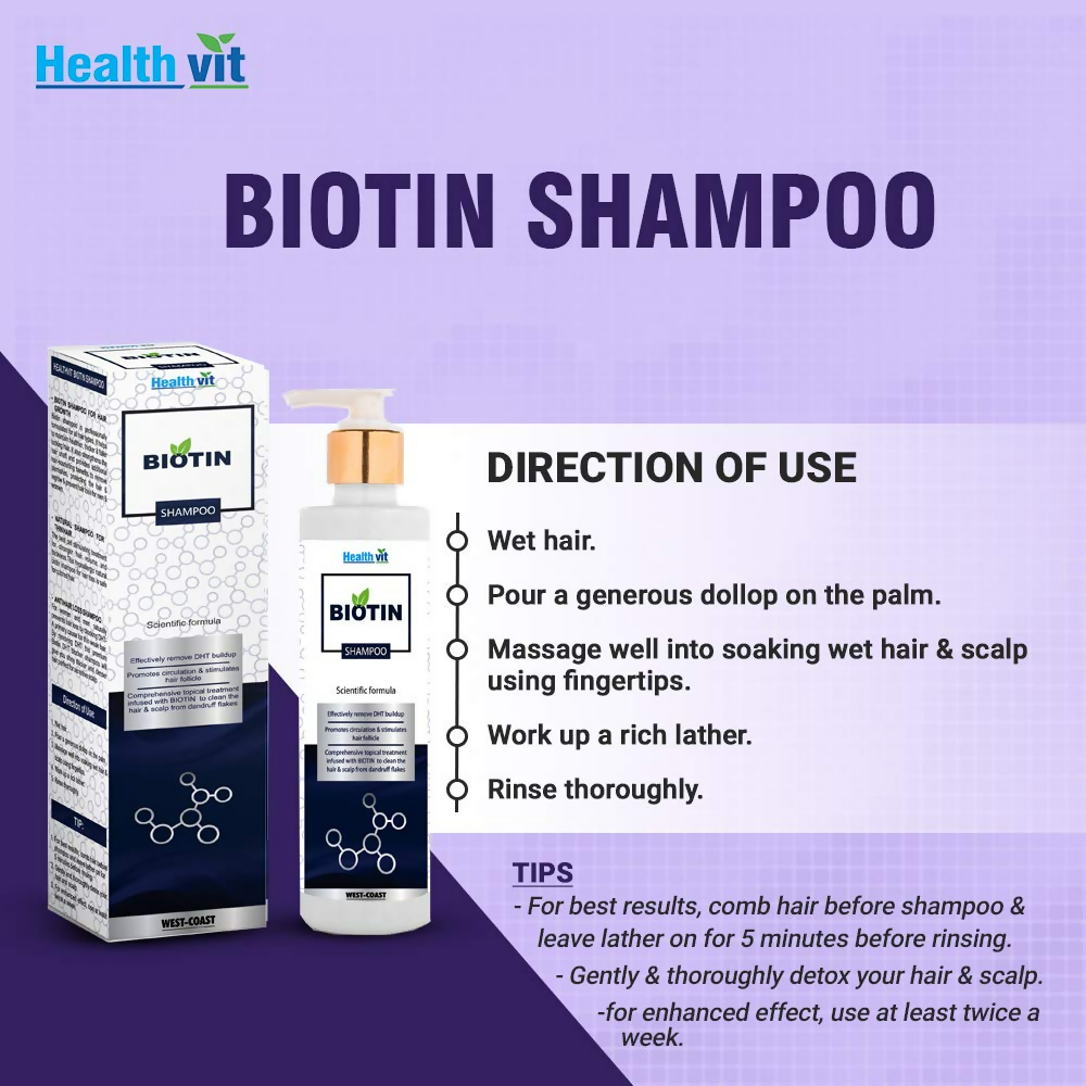 Healthvit Biotin Hair Growth Shampoo