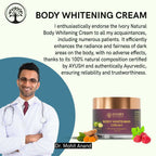 Ivory Natural Body Whitening Cream - Achieve Even Skin Tone And Smooth Texture For A Radiant Glow