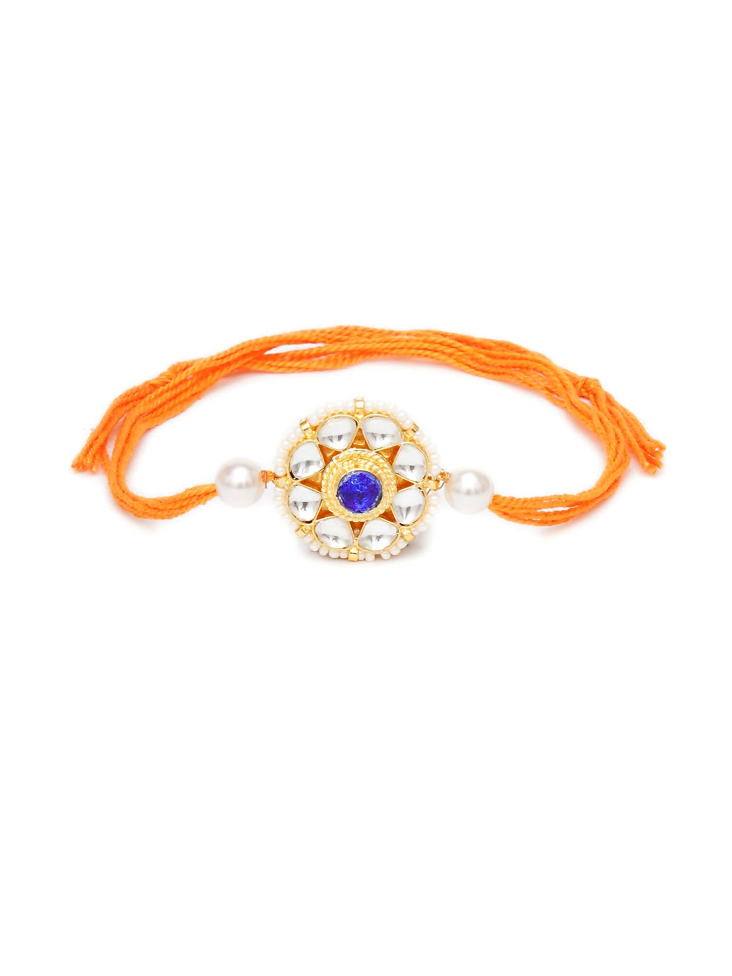 Designer kundan Rakhi - Ruby Raang - Distacart