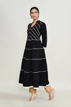 Joban Fashion Black Rayon Kurta Set