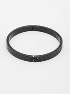 NVR Men's Set of 2 Gold & Black Rhodium-Plated Stainless Steel Kada Bracelet - Distacart
