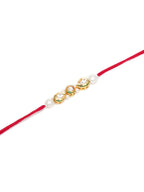 Designer kundan Rakhi - Ruby Raang - Distacart