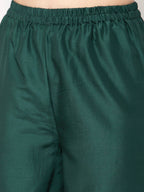 Myshka Women Green Kurta with Palazzos & With Dupatta - Distacart