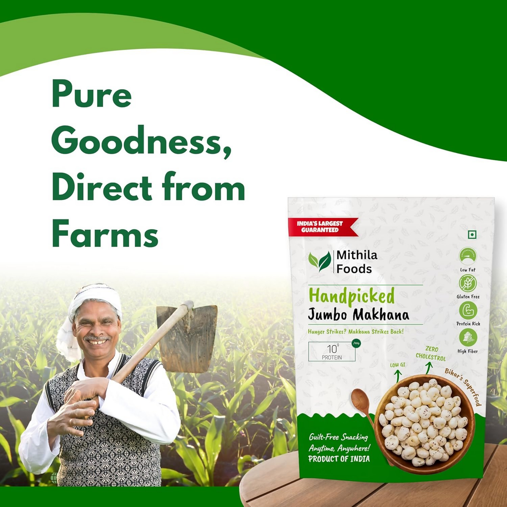 Mithila Foods Authentic Bihari Jumbo Hand-Picked Phool Makhana - Distacart