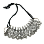 Mominos Fashion Johar Kamal Oxidised Silver-Plated Brass Finish Temple Jewellery with Earrings For Women - Distacart