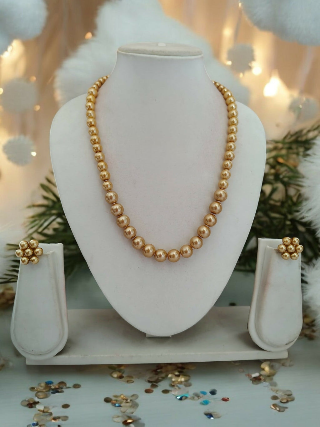 Inhanns Spectrum Everyday Pearl Sets - Single Strand - Beige