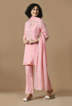 Joban Fashion Pink Cotton Kurta Set