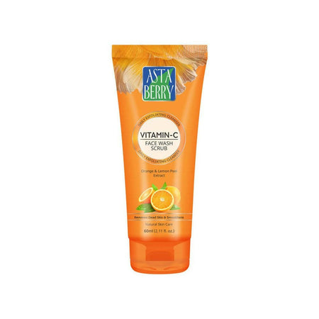 Astaberry Vitamin C Face Wash Scrub-Daily Exfoliating Cleanser