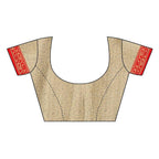 Vamika Banarasi Jacquard Weaving Brown Saree (DHONI CHIKU)