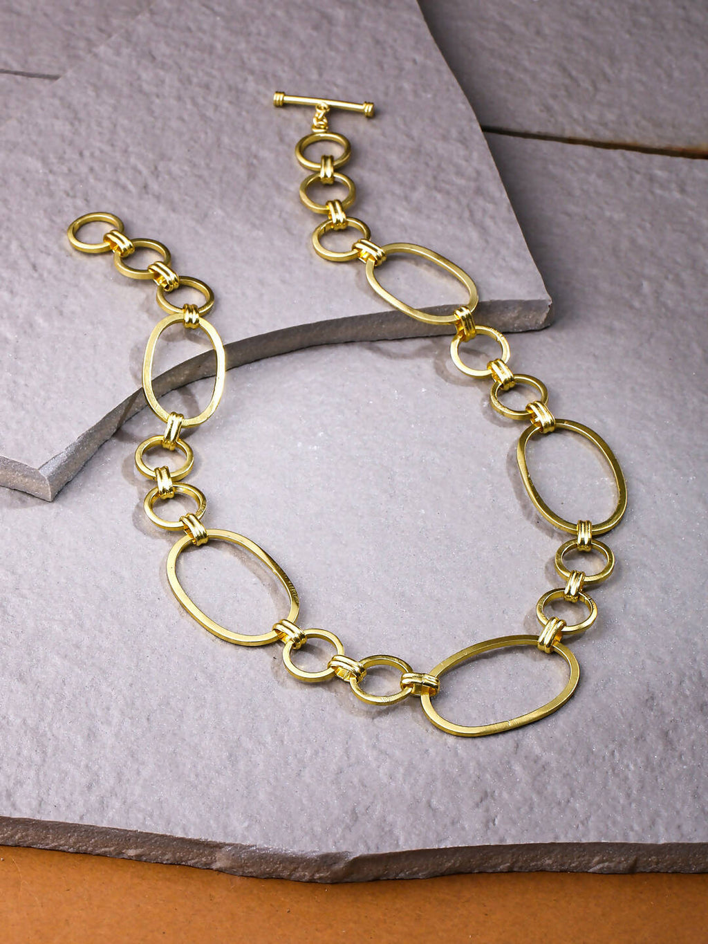NVR Women Gold-Polished Statement Necklace