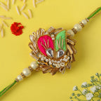 Ethnic Zardosi Rakhi & Almond Treat Chocolate - Distacart