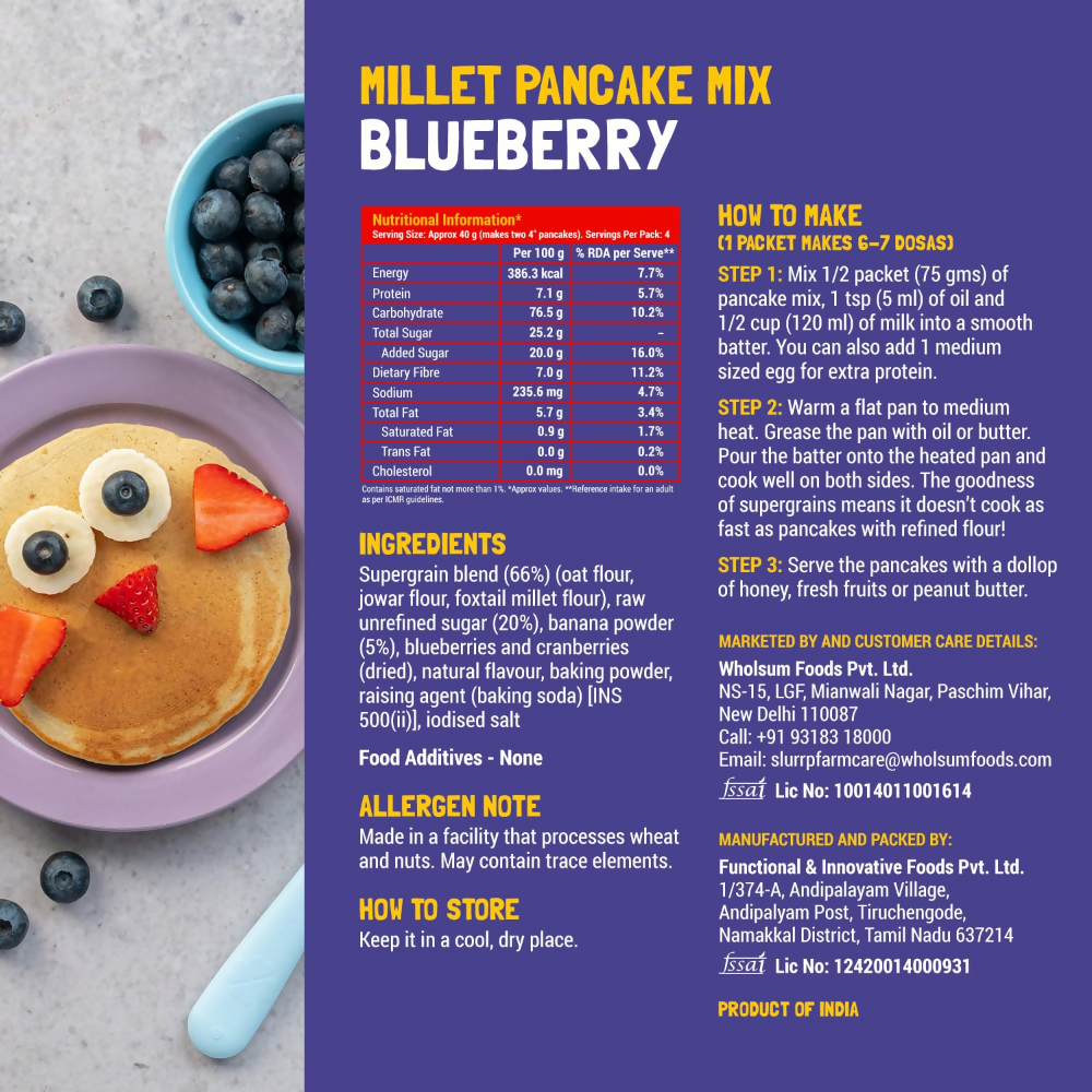 Slurrp Farm Healthy Pancake Lovers Combo - Distacart