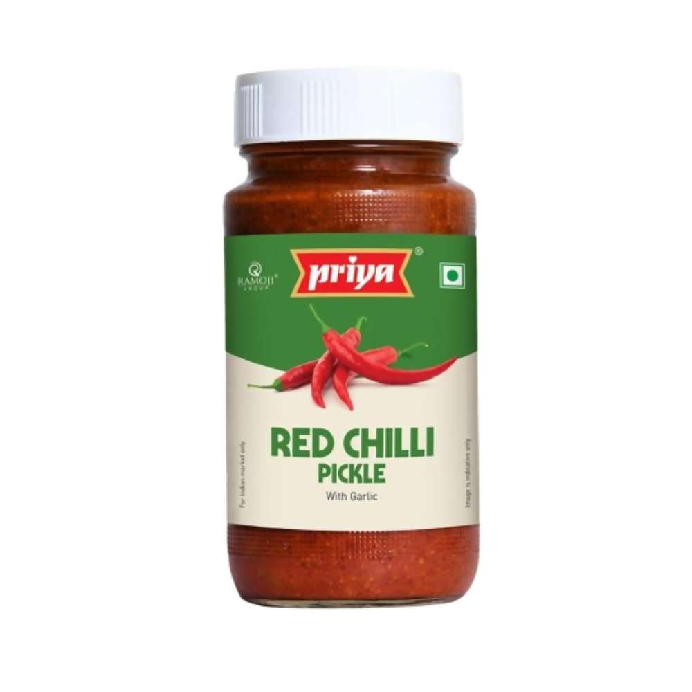 Priya Red Chilli Without Garlic Pickle - Distacart