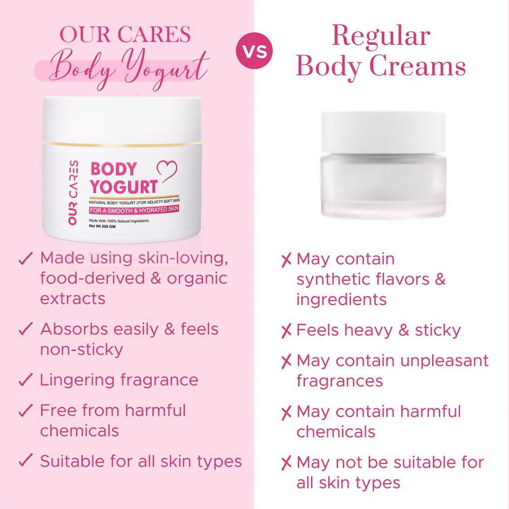 Our Cares Body Yogurt Cream for Instant Hydration & Moisturization - Distacart