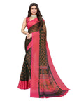 Vamika Green Chiffon Brasso Bollywood Style Woven Saree (ALIZA GREEN) - Distacart