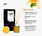 Love Earth Reed Diffuser- Orange