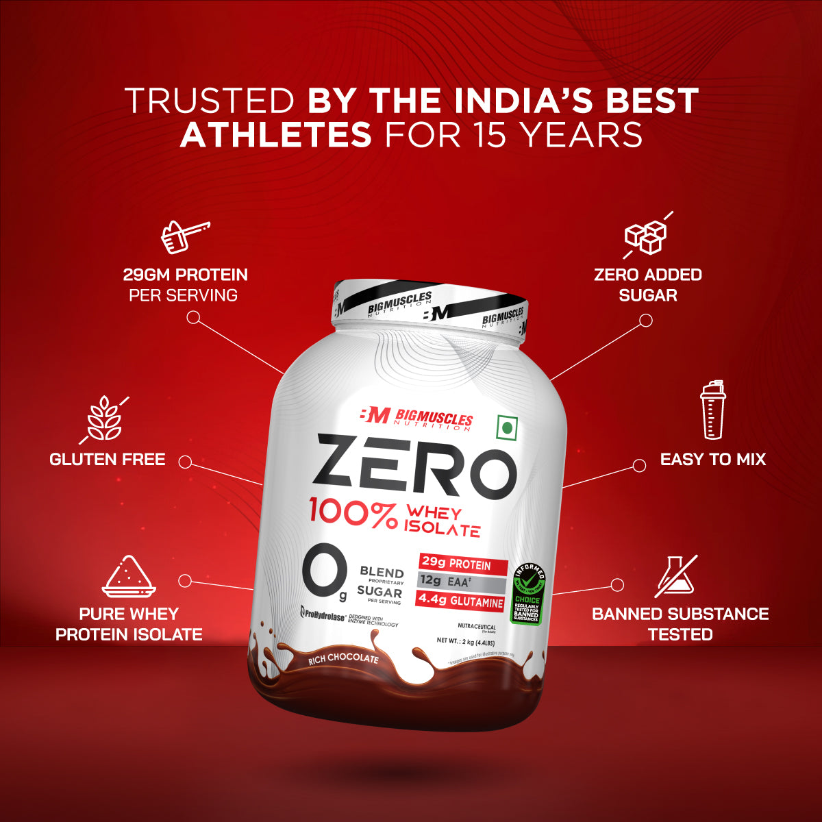Big Muscles Nutrition Zero Whey Protein