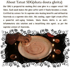 Tatsat Shata Dhauta Ghrita Infused With (Harshingar Flower Absolute)- 100 Times Washed Desi Cow A2 Ghee Moisturizing Cream