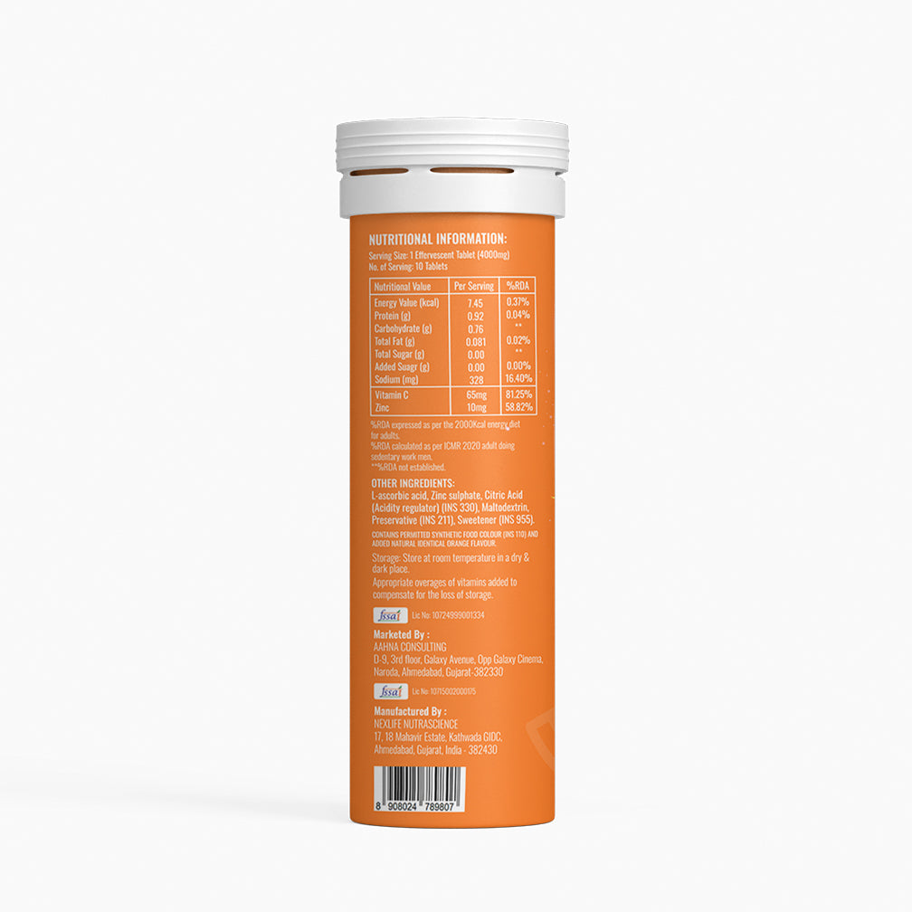 BOOSTIQ Pop & Spark Effervescent Tablets - Zesty Orange