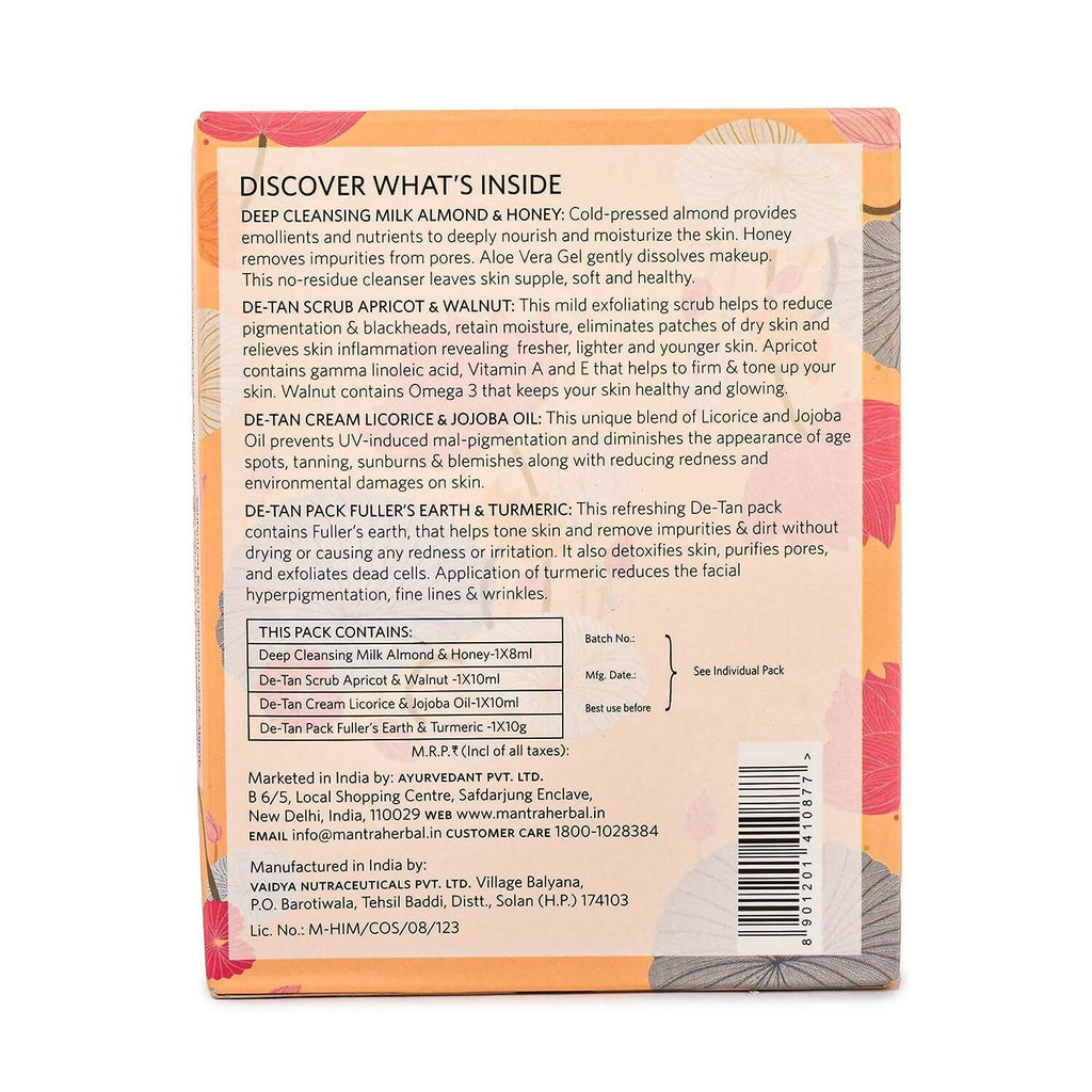 Mantra Herbal De-Tan Facial Kit - Distacart