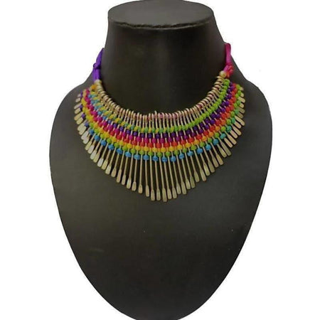 MS Fashion India Latest Traditional Multicolor Beads Necklace