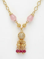 NVR Women Gold Plated Multicolour chain - Distacart