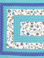 Vamika Printed Cotton Latest Sea Green Bedsheet With Pillow Covers (LEOC_BIND_SG)