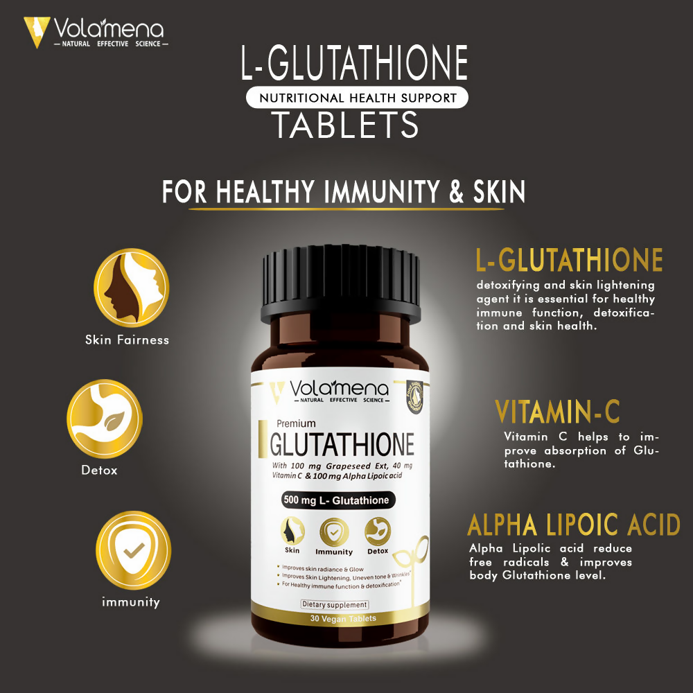 Volamena Premium 500 mg L - Glutathione -Tablets