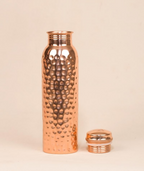 Isha Life Hammered Copper Water Bottle - 950 ml - Distacart