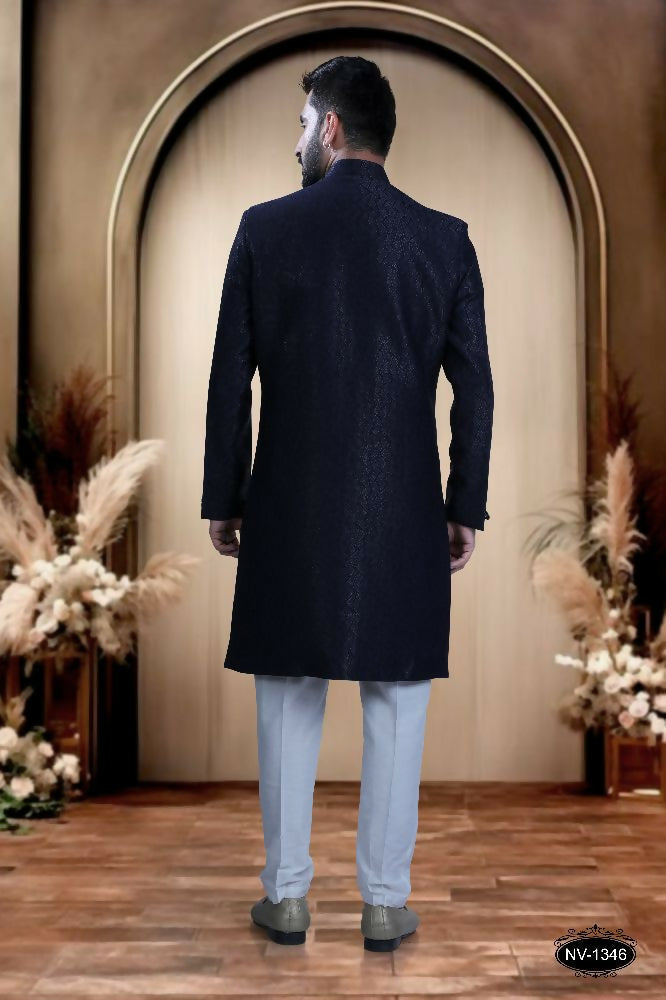 Joban Fashion Men's Blue TR Kurta with Pyjama