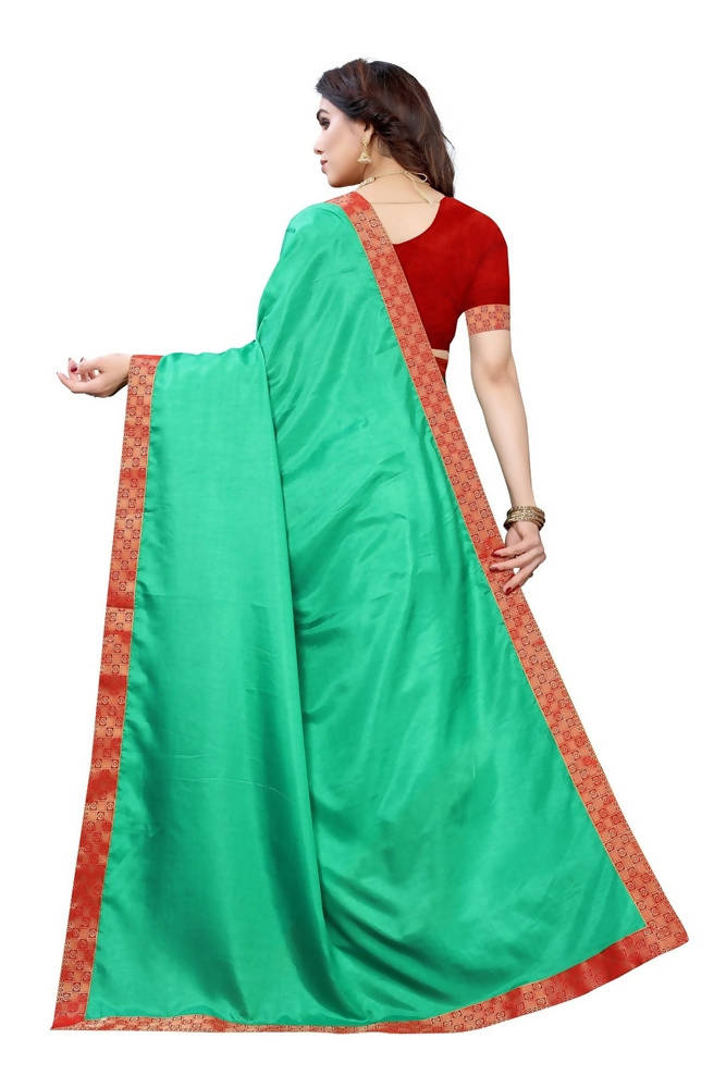 Vamika Rama Green Dola Silk Border Saree (Kirti Rama)