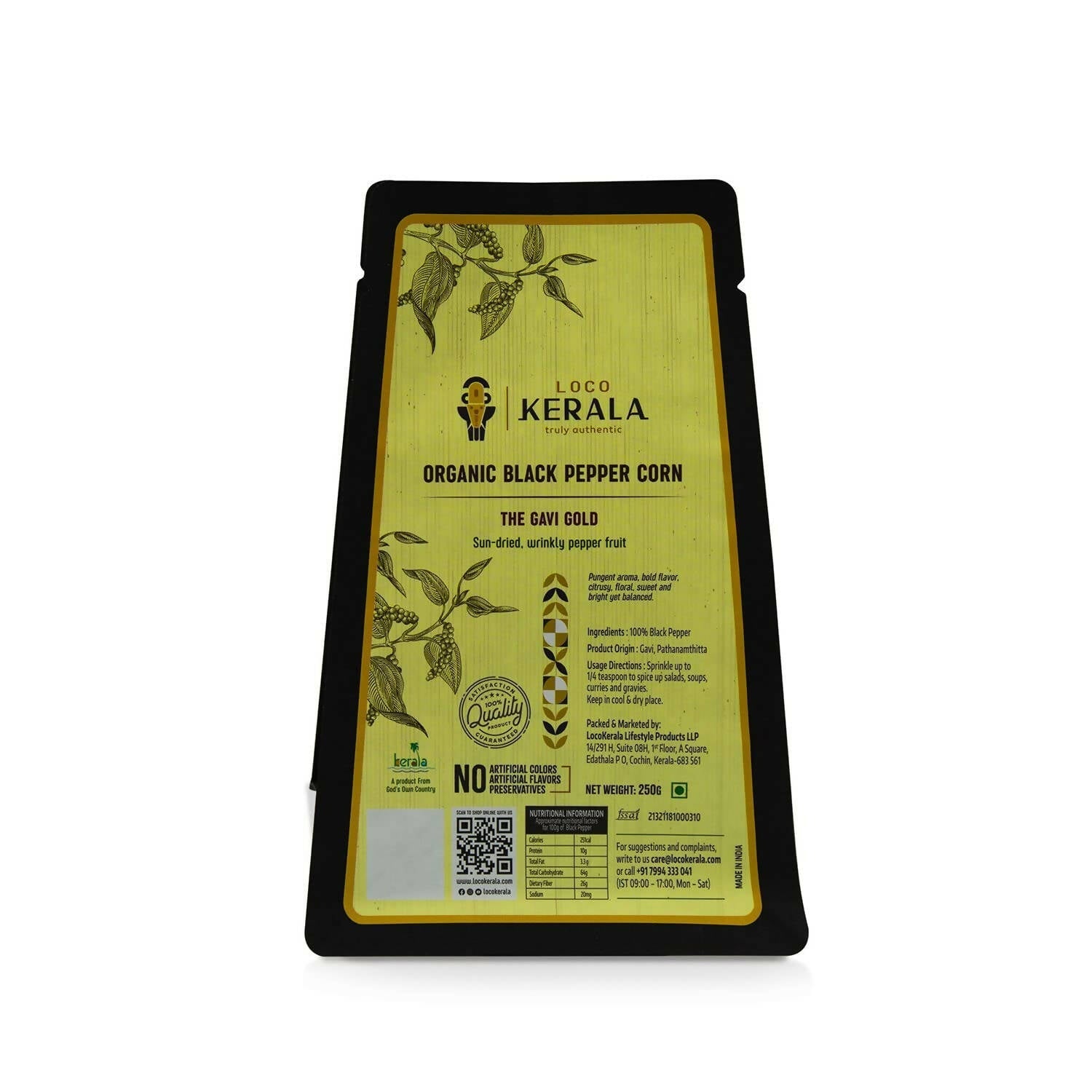 LocoKerala The Gavi Gold Organic Black Pepper Corn - Distacart