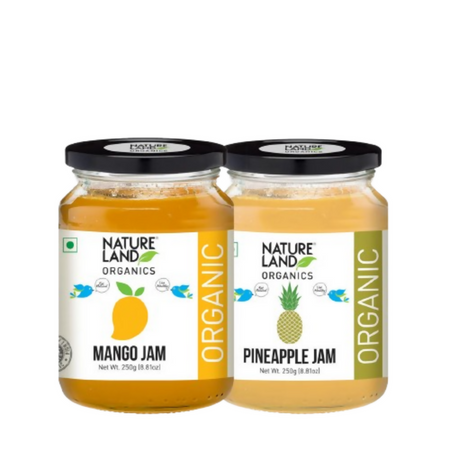 Nature Land Organics Mango Jam+Pineapple Jam