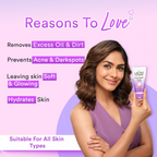 Lacto Calamine Face Wash with Kaolin Clay, Niacinamide & Vitamin E for All Skin Types